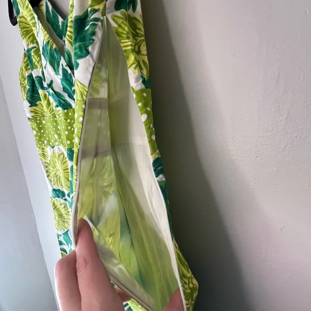 Floral Bontanical Garden Girl Boden Amalfi Dress 100% Cotton Women’s Size 6 R - Picture 4 of 8